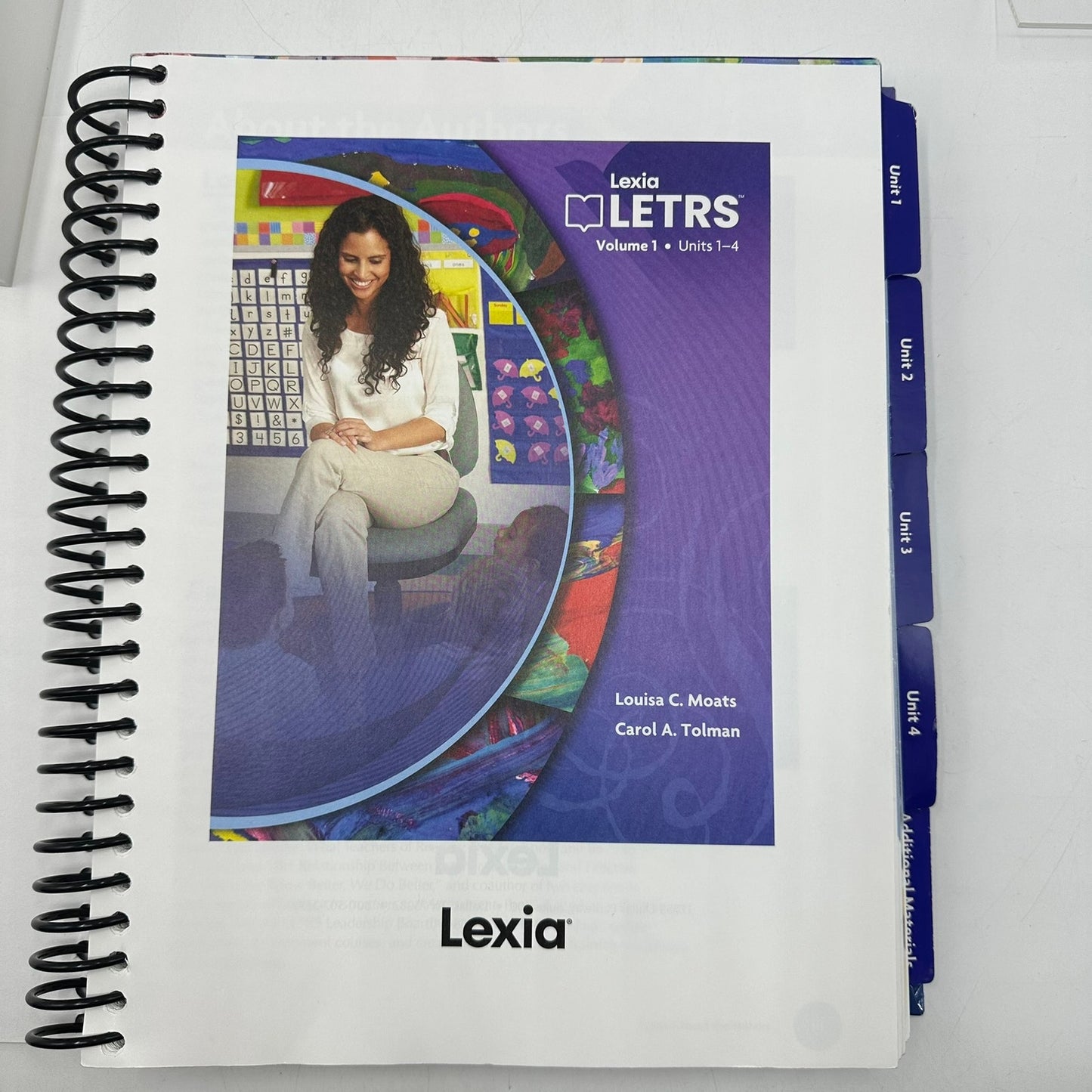 Lexia Letrs Louisa C. Moats and Carol A Tolman Volume 1 and 2 Unit 1-4 and 5-8