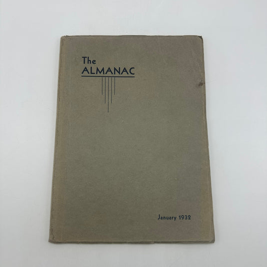 The Almanac January 1932 Franklin High Yearbook Portland OR Silhouette Edition