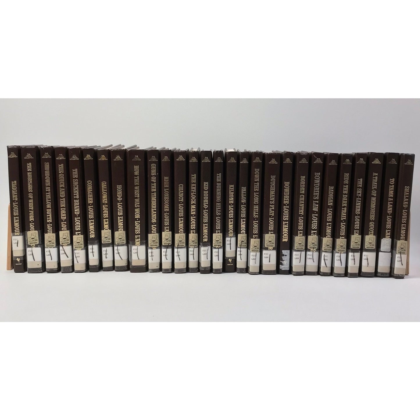 The Louis L Amour Short Stories Collection 49 Volumes Brown Leatherette Western