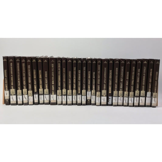 The Louis L Amour Short Stories Collection 49 Volumes Brown Leatherette Western
