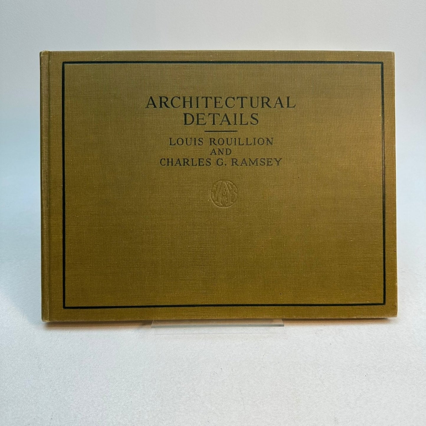 Architectural Details Rouillion Ramsey 1924 Vintage Hardcover John Wiley & Sons