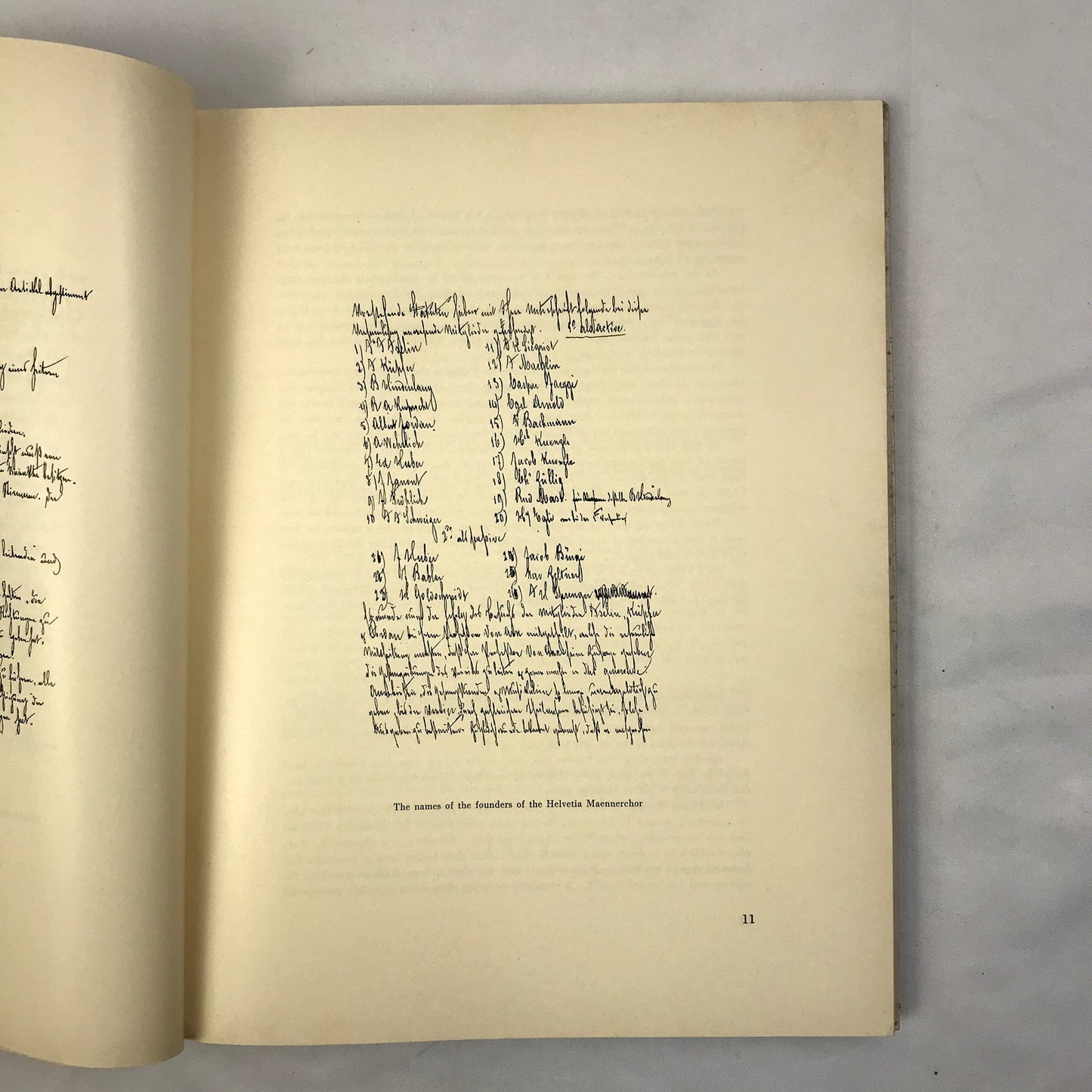 100 Years Helvetia Maennerchor New York 1858-1958 by Paul J. Sturzenegger 1958
