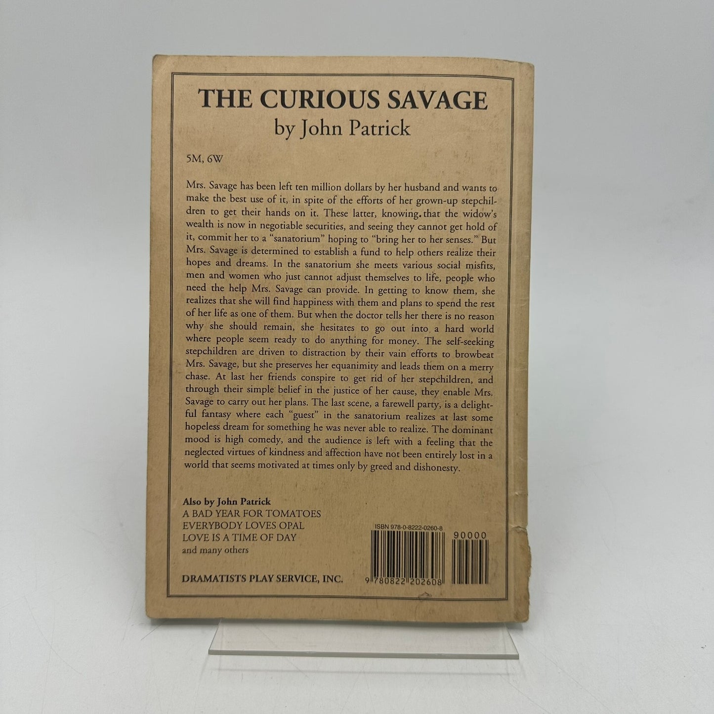 The Curious Savage John Patrick American Literature Fiction Dramas and Plays