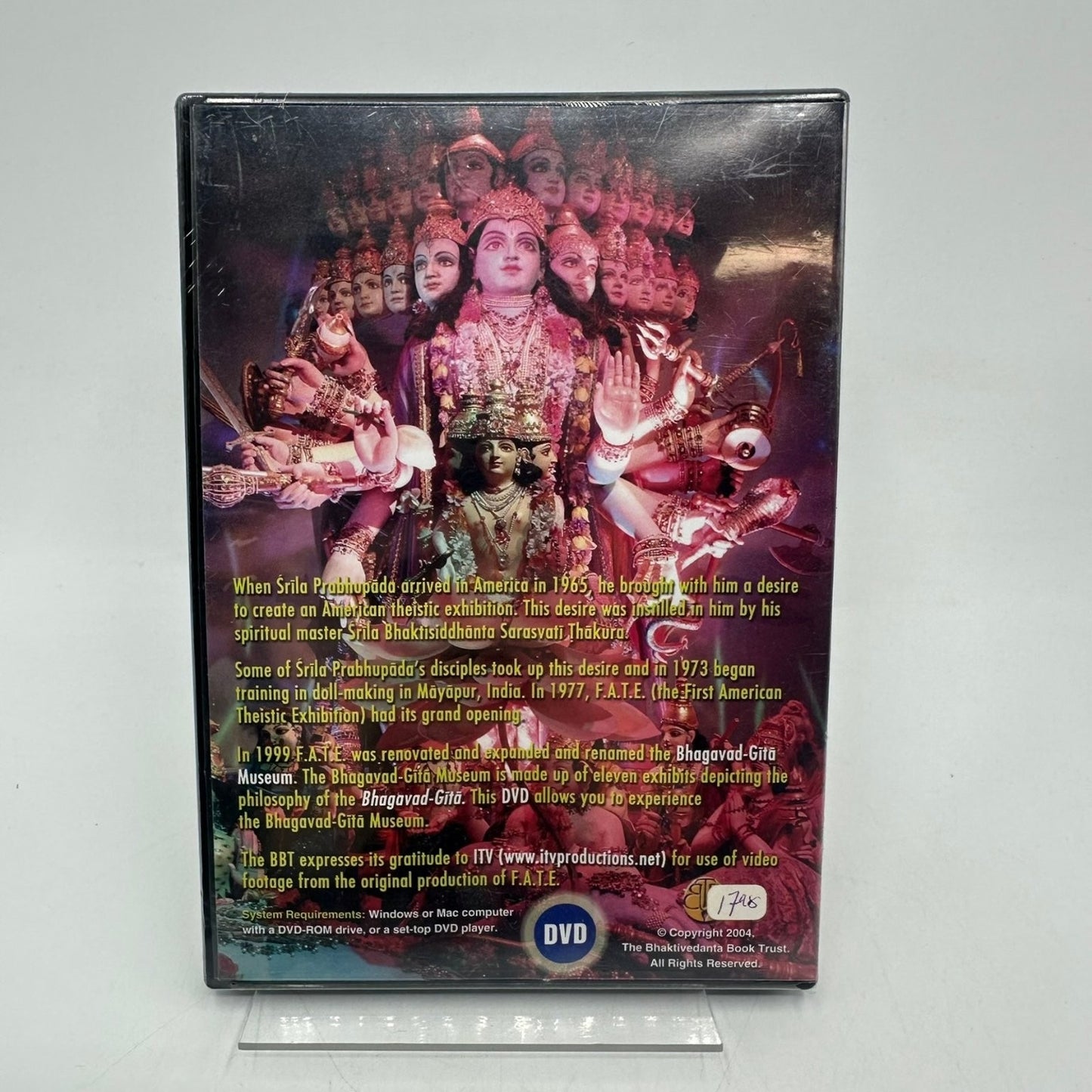 Bhagavad-Gita Museum DVD 2004 Srila Prabhupada The Bhaktivedanta Book Trust