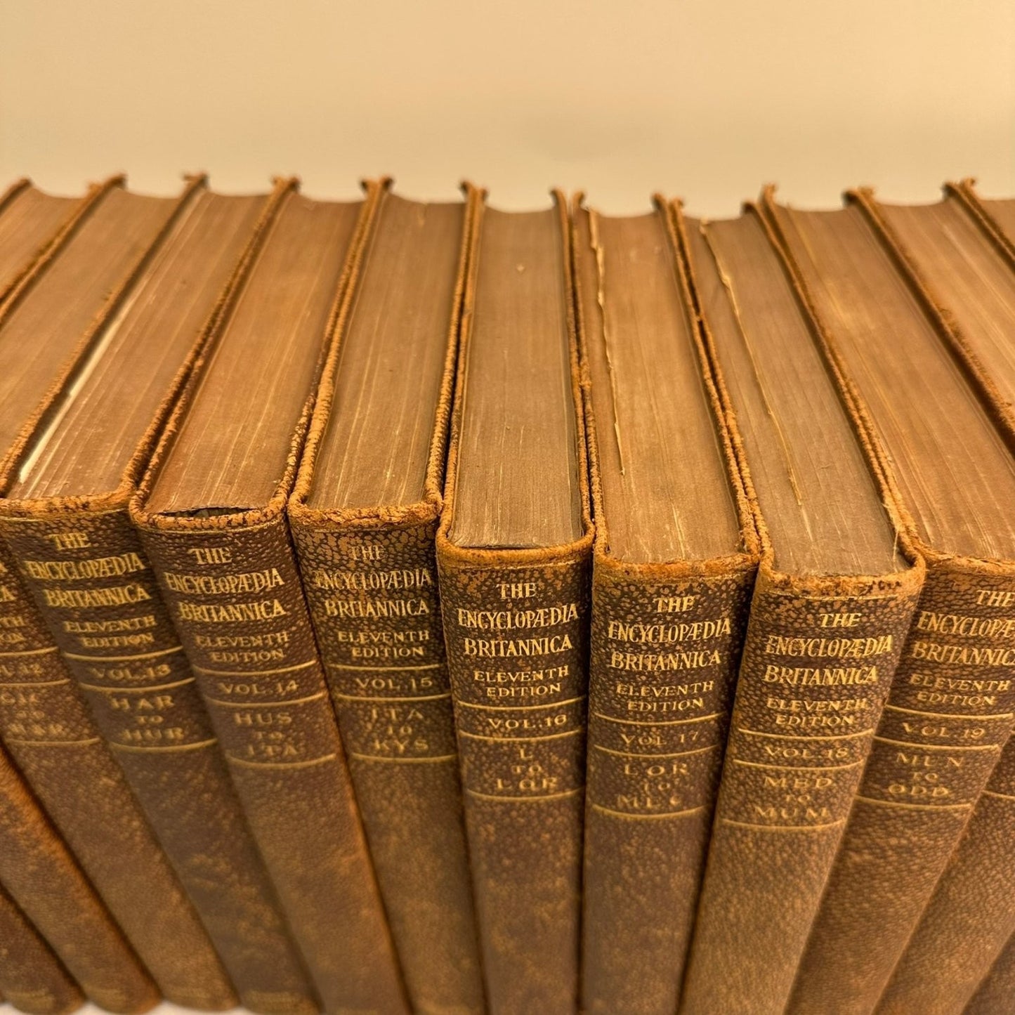 Encyclopaedia Britannica Eleventh Edition 29 Vol 1910 Leather Antique Reference
