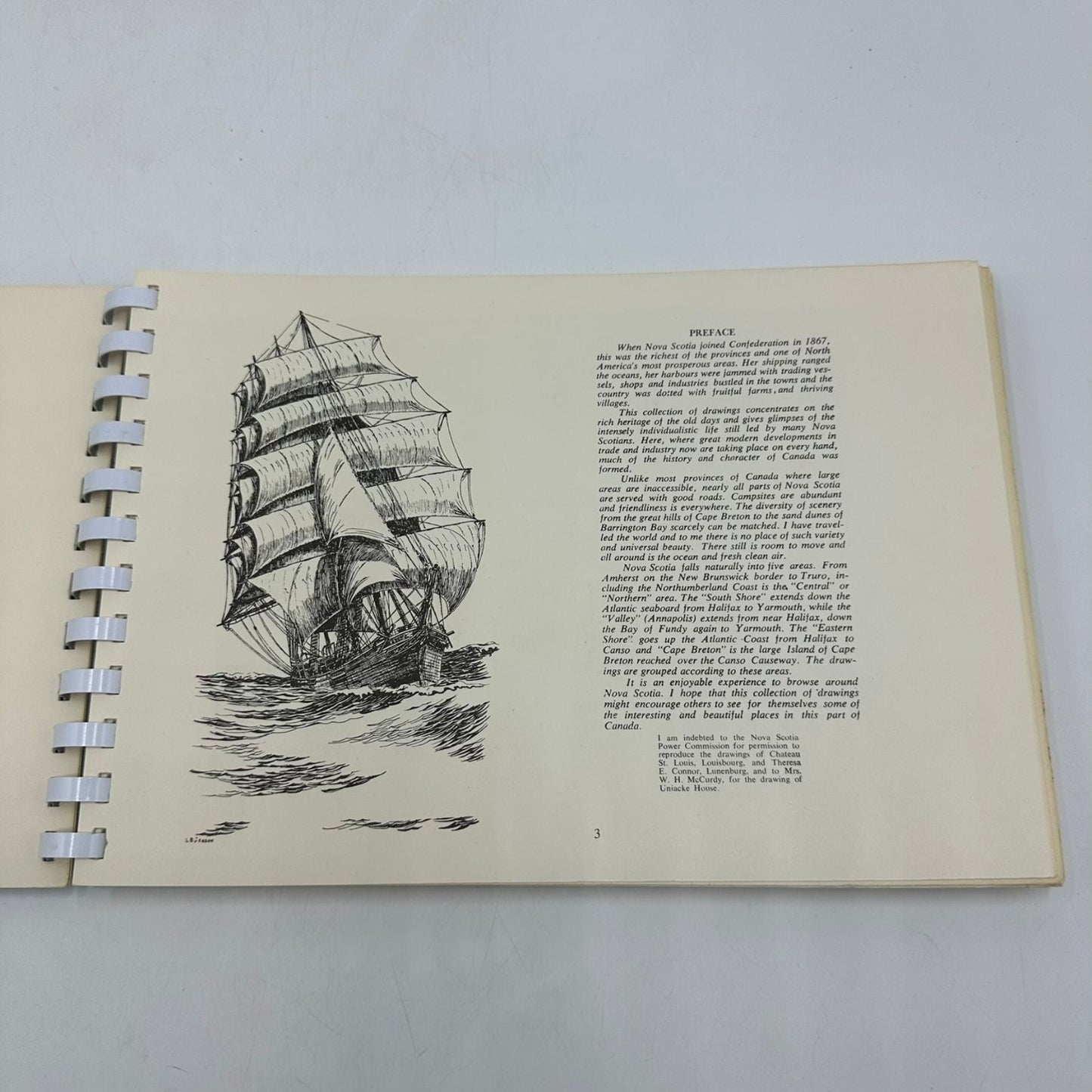 Nova Scotia Sketch Book L.B. Jenson 1974 Illustrated Travel History Petheric