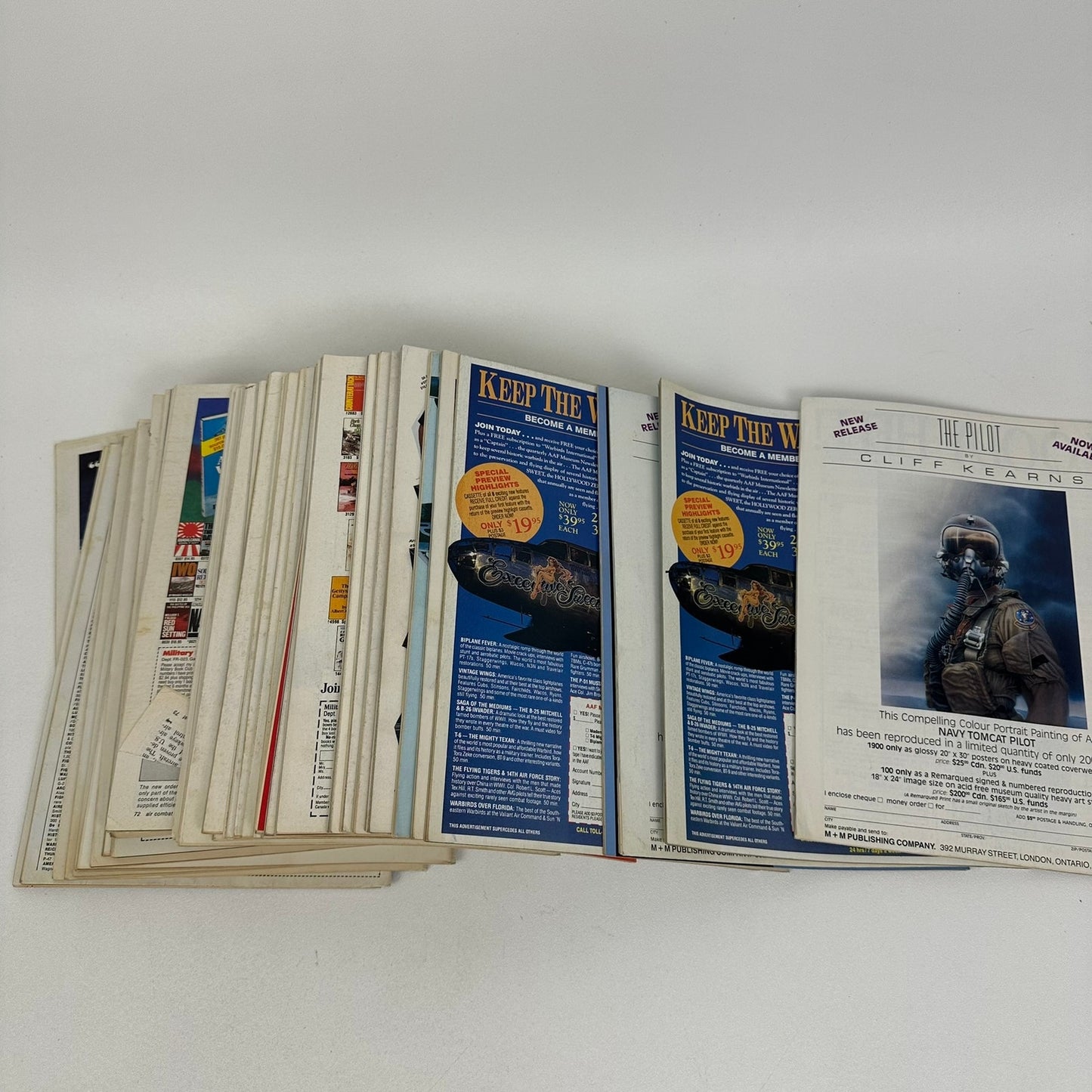 Air Combat Magazine Lot of 41 Issues Military History Aircraft Aviation 1980s