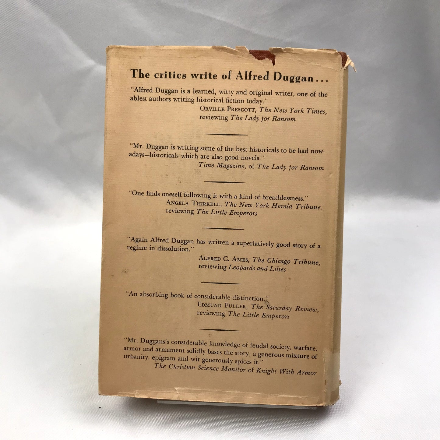 Thomas Becket My Life For My Sheep Hardcover Biography Book Alfred Duggan 1955