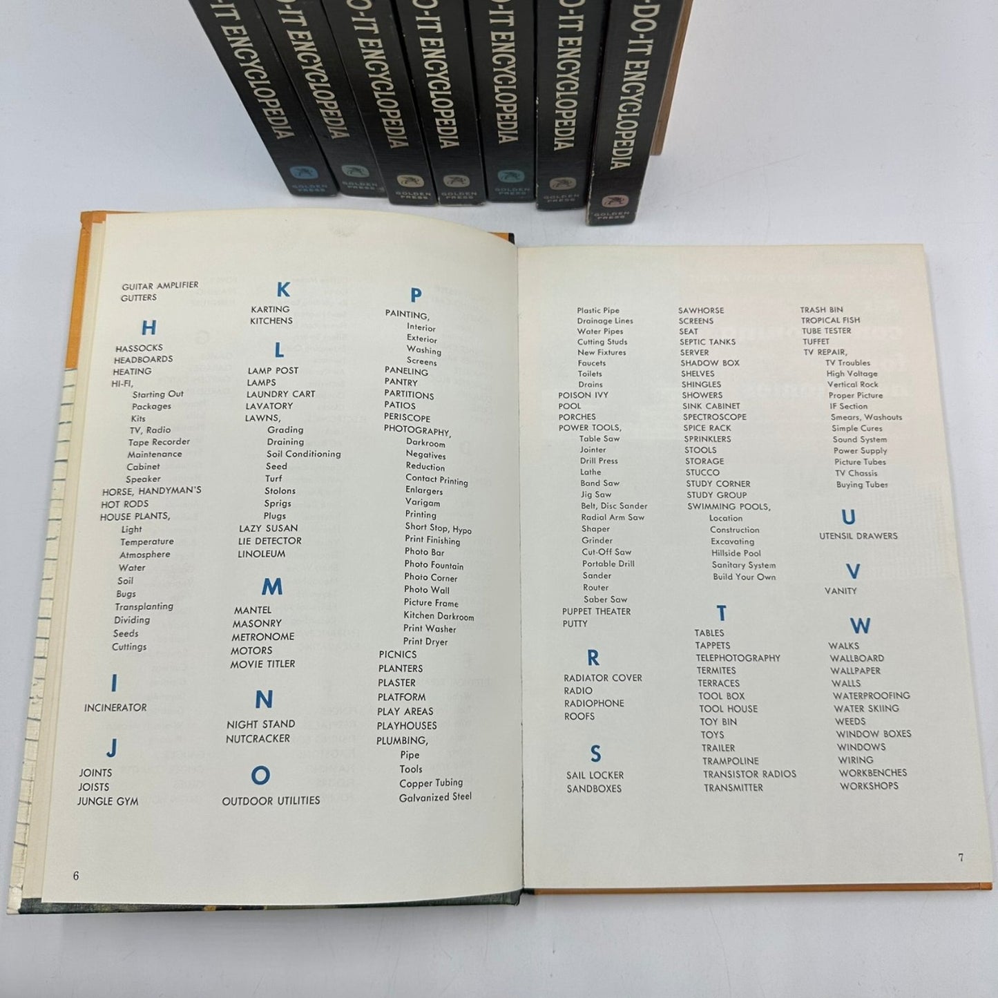 Mechanix Illustrated How-To-Do-It Encyclopedia Vol 1-8 1961 Golden Press DIY