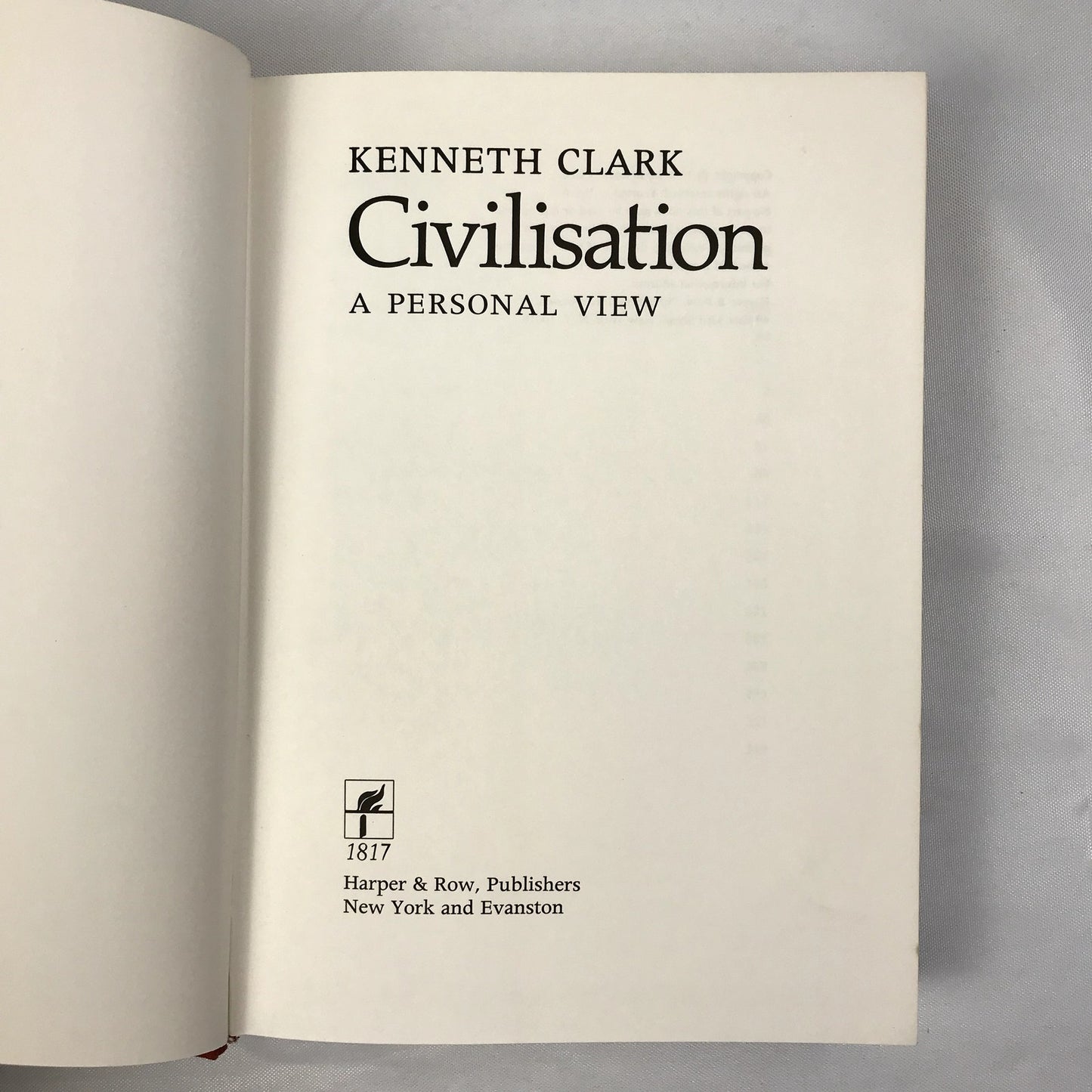 Civilisation A Personal View by Kenneth Clark Hardcover History Book 1969