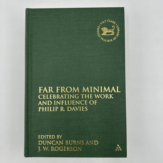 Far From Minimal Celebrating Work Influence of Philip R. Davies Burns & Rogerson