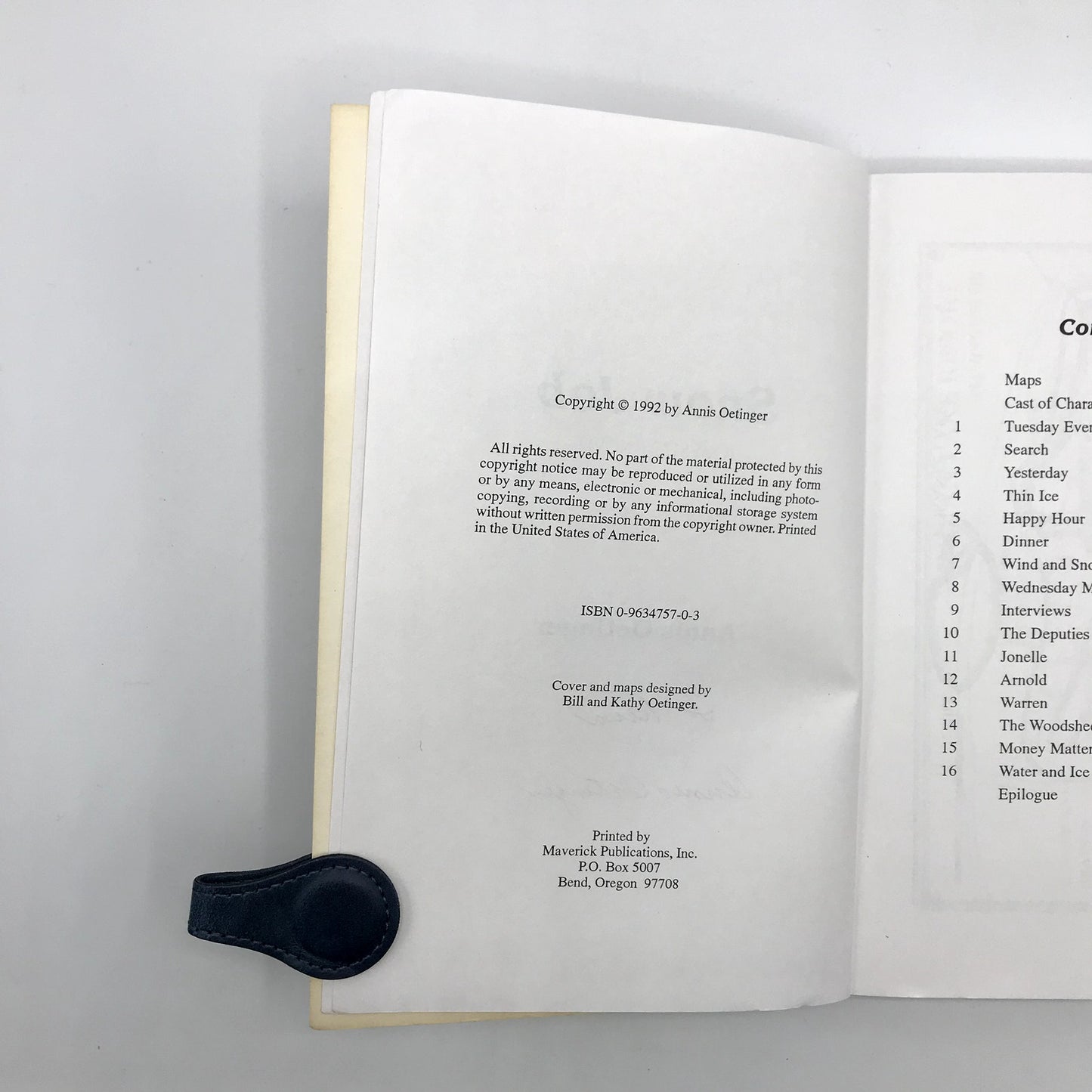 Snow Job Annis Oetinger SIGNED Contemporary Mystery Suspense Crime Novel 1992