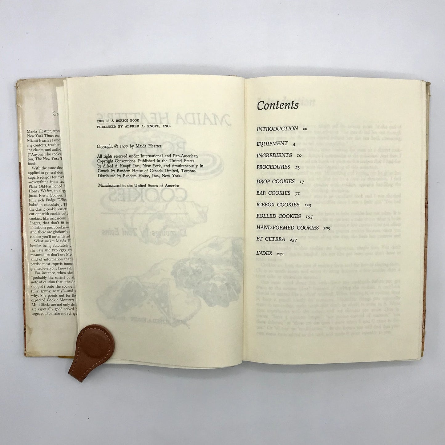 Maida Heatter's Book of Great Cookies First Edition Illustrated Hardcover 1977