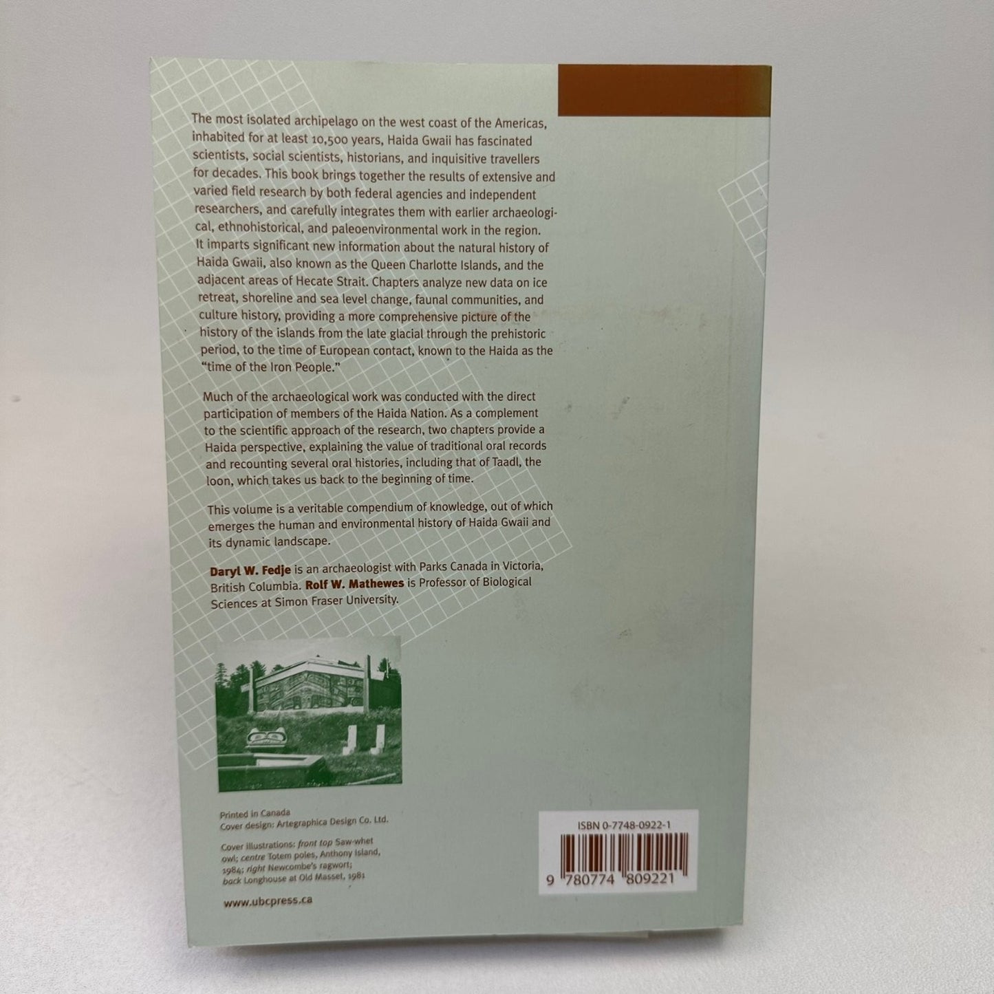 Haida Gwaii Human History & Environment Fedje Mathews 2005 UBC Press Archaeology