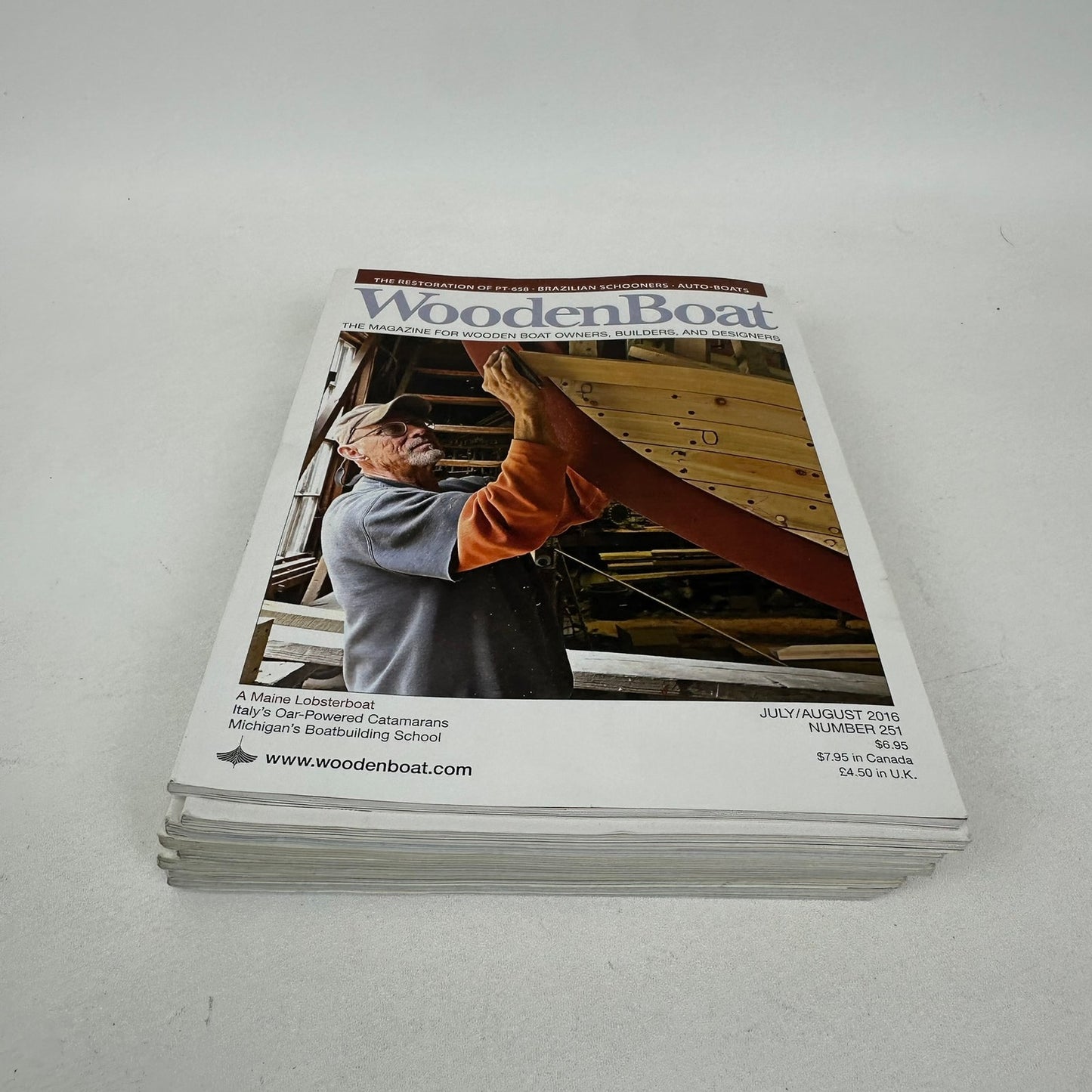 Wooden Boat Magazine Lot of 9 Issues Sailing Shipbuilding Nautical Maritime