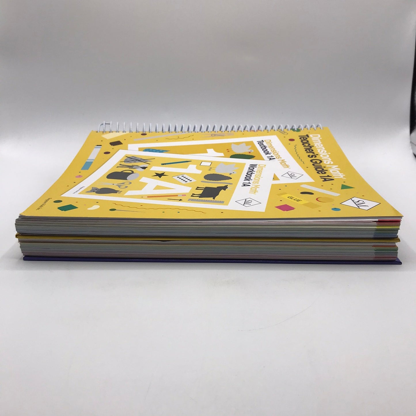 Dimensions Math 1A & 1B Teacher's Guides Only Spiral Bound by Singapore Math Inc
