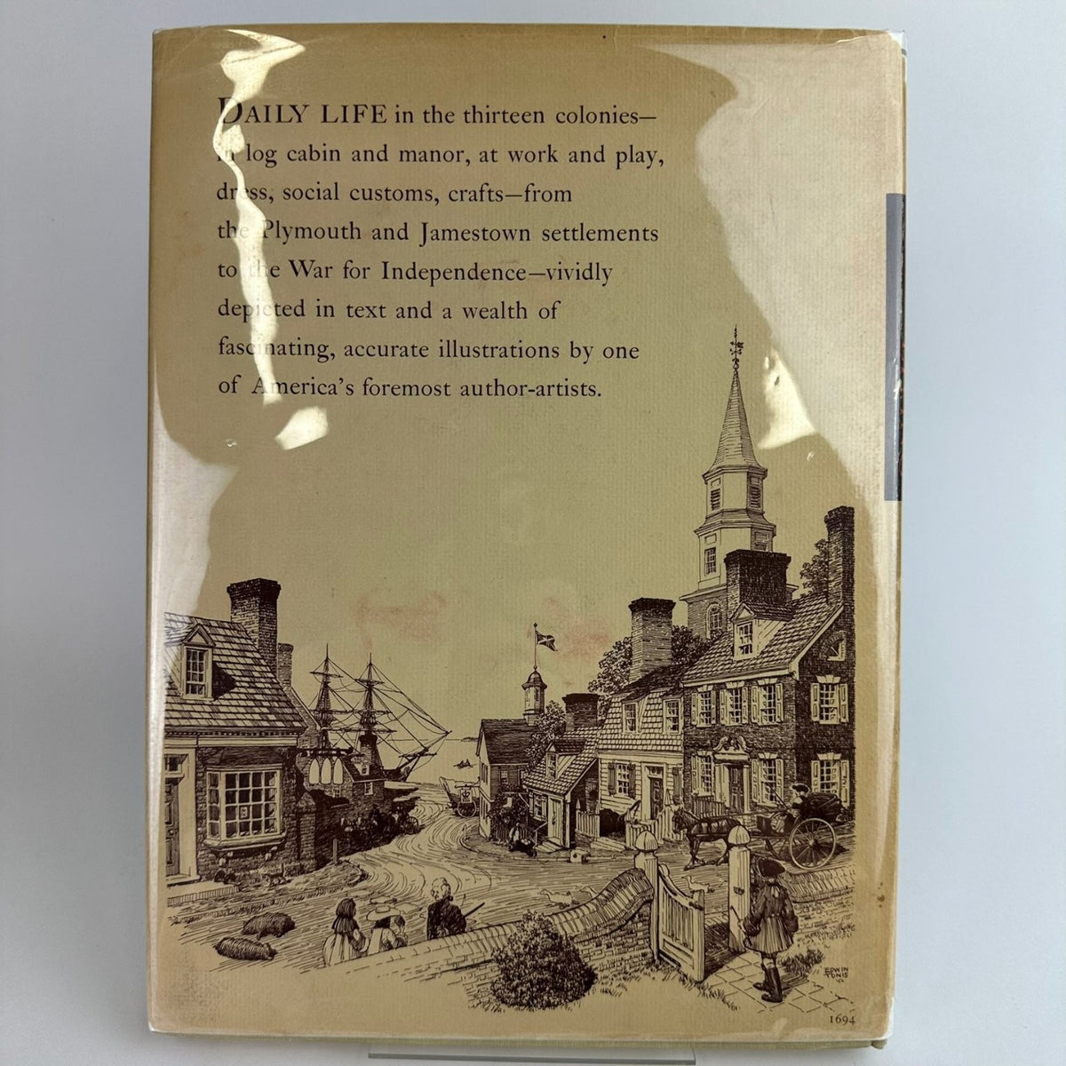 Colonial Living Edwin Tunis 1957 First Edition Illustrated Hardcover World Pub