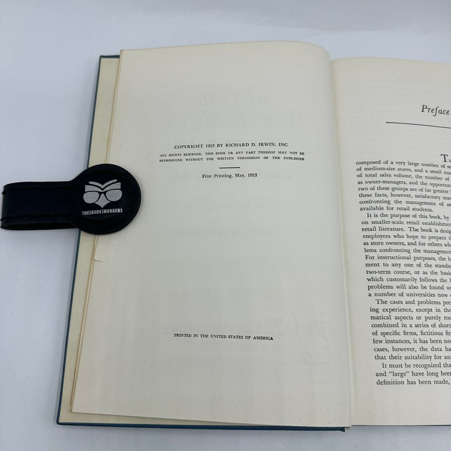 Retail Management Problems C. H. McGregor 1953 First Printing Business Irwin