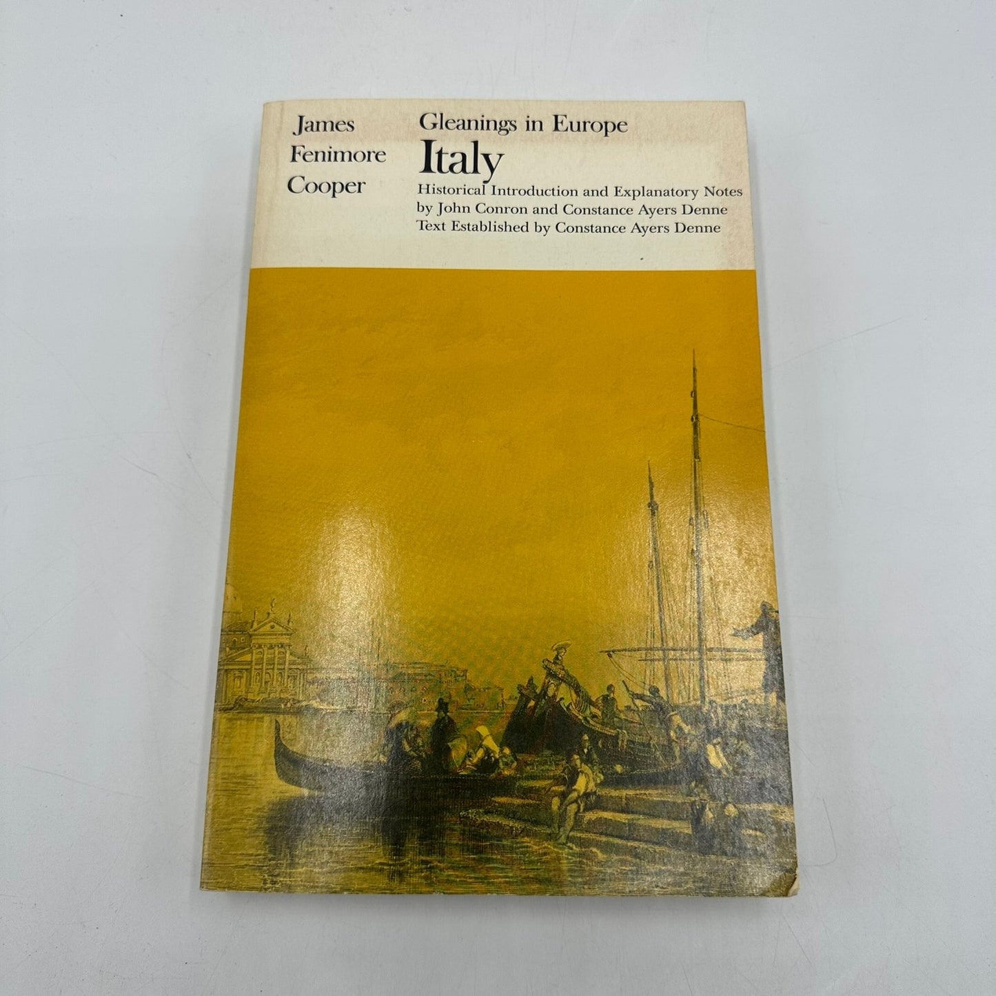 Gleanings in Europe Italy James Fenimore Cooper 1981 Travel Literature History