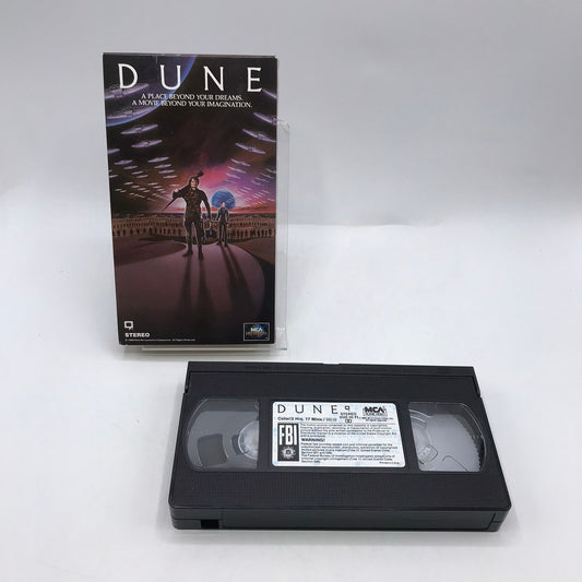 Dune VHS Tape Science Fiction Adventure Fantasy Space Opera Cult Classic 1990
