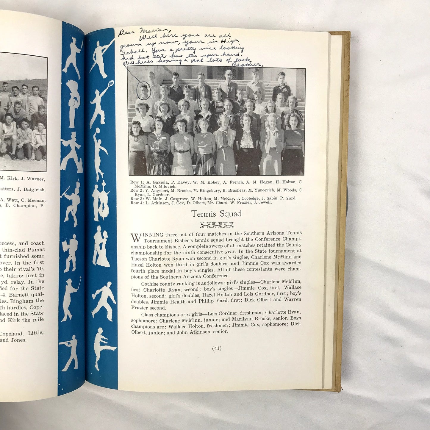 Bisbee High School Yearbook Arizona 1940 The Cuprite Hardcover Illustrated Book