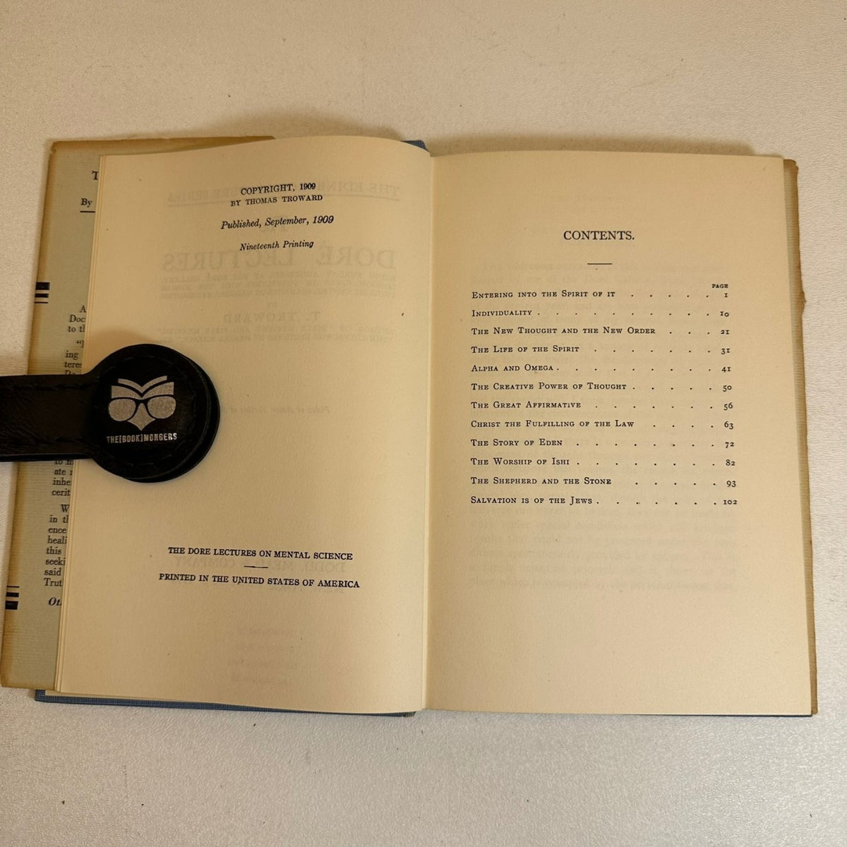 Doré Lectures on Mental Science Troward 1953 New Thought Metaphysics Dodd Mead