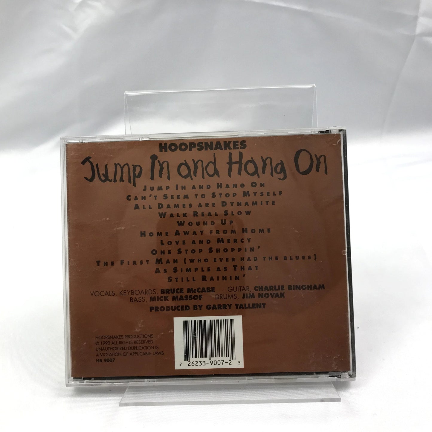 Hoopsnakes: Jump In and Hang On Rare Audio CD Blue Shadow Records Blues 1994