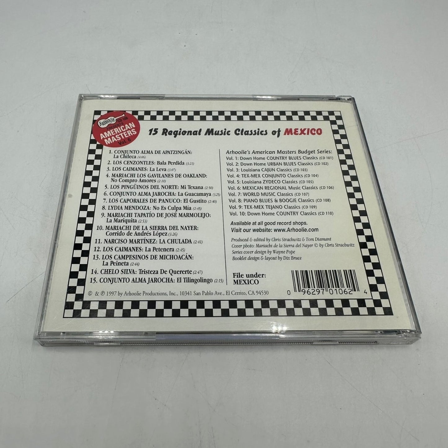 15 Regional Music Classics of Mexico CD Vol 6 Various Artists 1997 Arhoolie