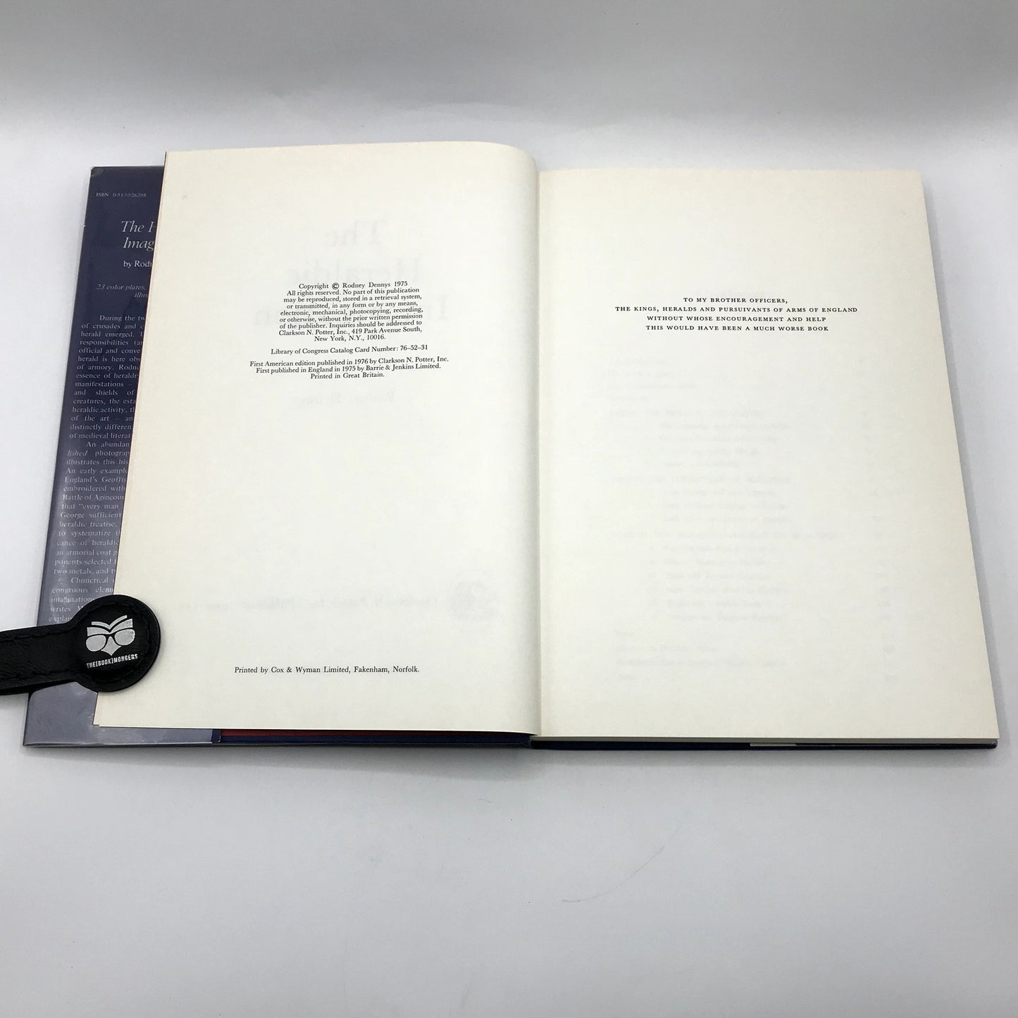 The Heraldic Imagination Rodney Dennys 1975 Hardcover History Book w/Dust Jacket