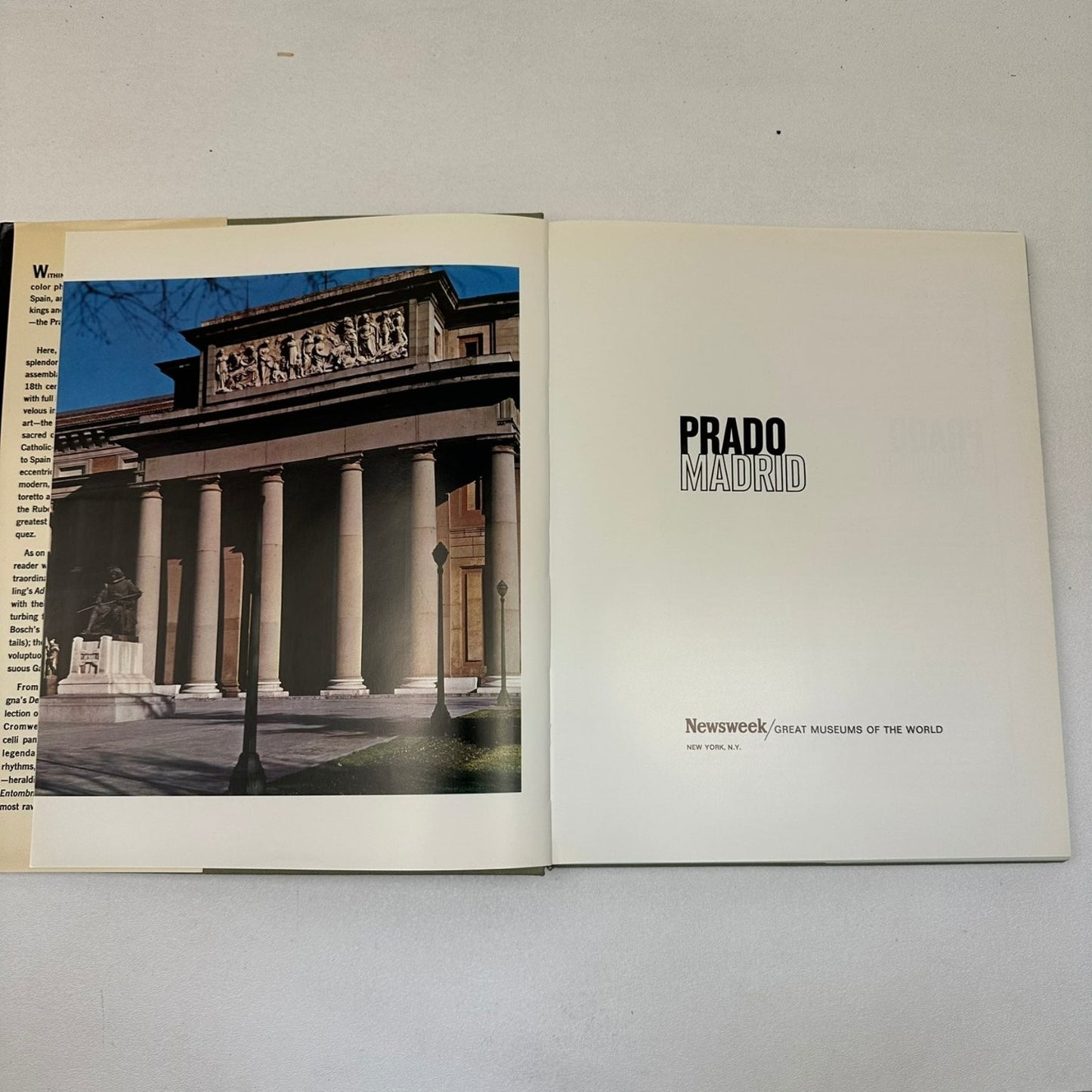 Prado Madrid Art Book Newsweek Great Museums of the World 1979 Illustrated