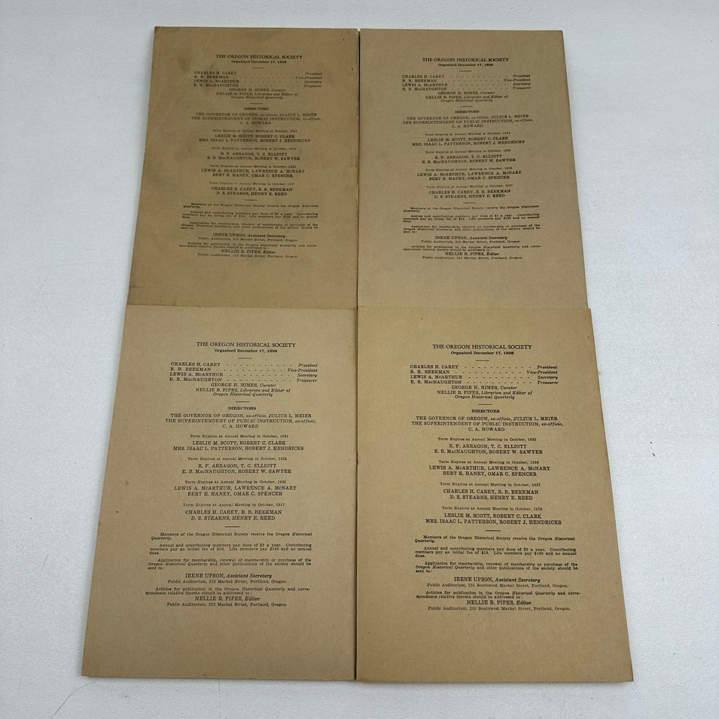 Oregon Historical Quarterly 1931-1937 Historical Society Journal 24 Periodicals