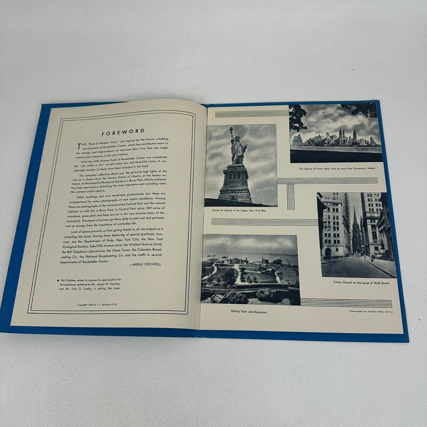 A Book of Modern Views of New York City Rockefeller Center History Photography