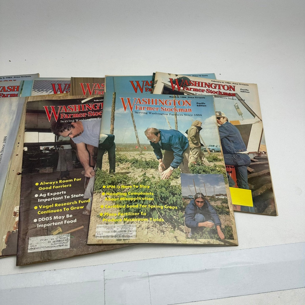 Washington Farmer-Stockman Magazine Lot 1980-1993 Pacific Edition Agriculture