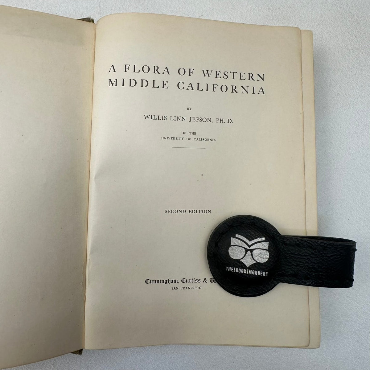A Flora of Western Middle California Jepson 1911 Second Ed Botany Vintage HC