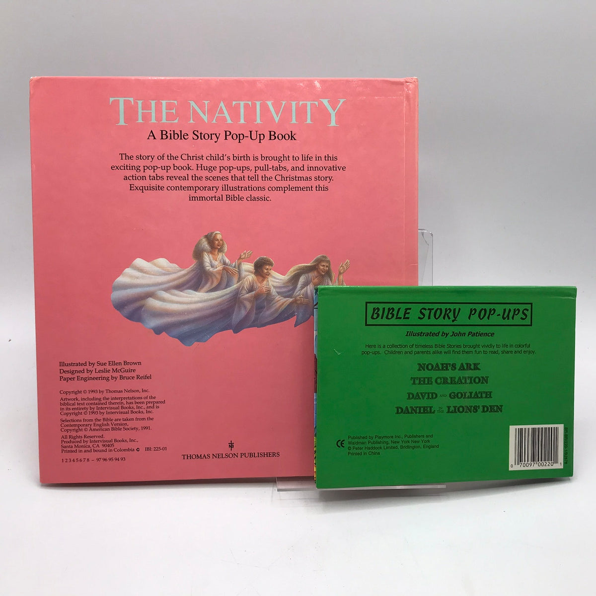The Nativity & The Creation Bible Story Pop-Up Books Sue Brown & John Patience