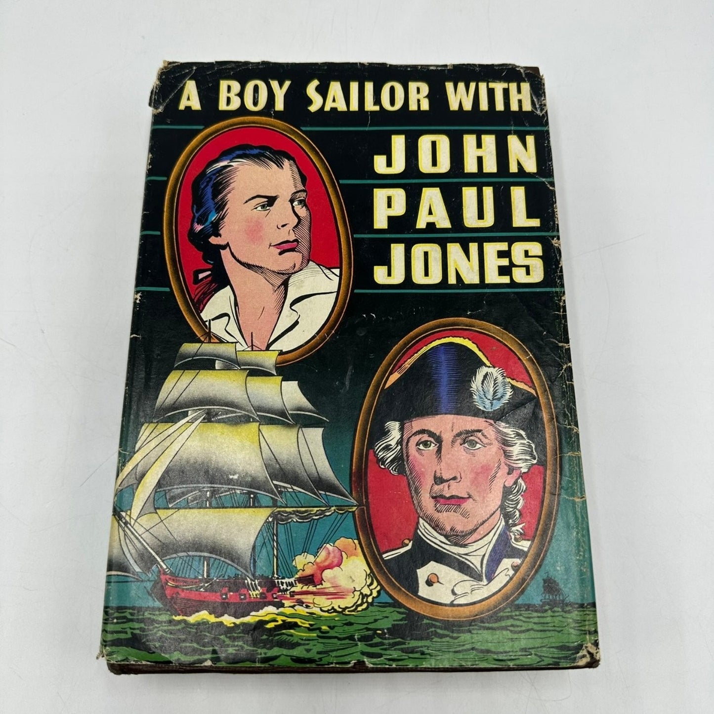 A Boy Sailor with John Paul Jones H. C. Thomas 1946 Illustrated Whitman