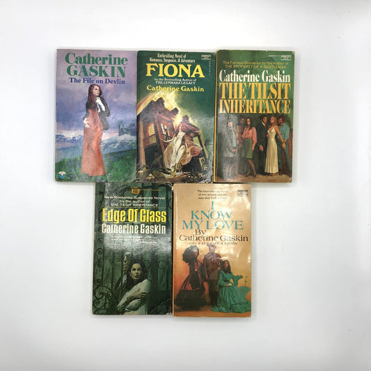 Catherine Gaskin Lot of 5 PB Novels Gothic Romance Mystery Thriller Suspense