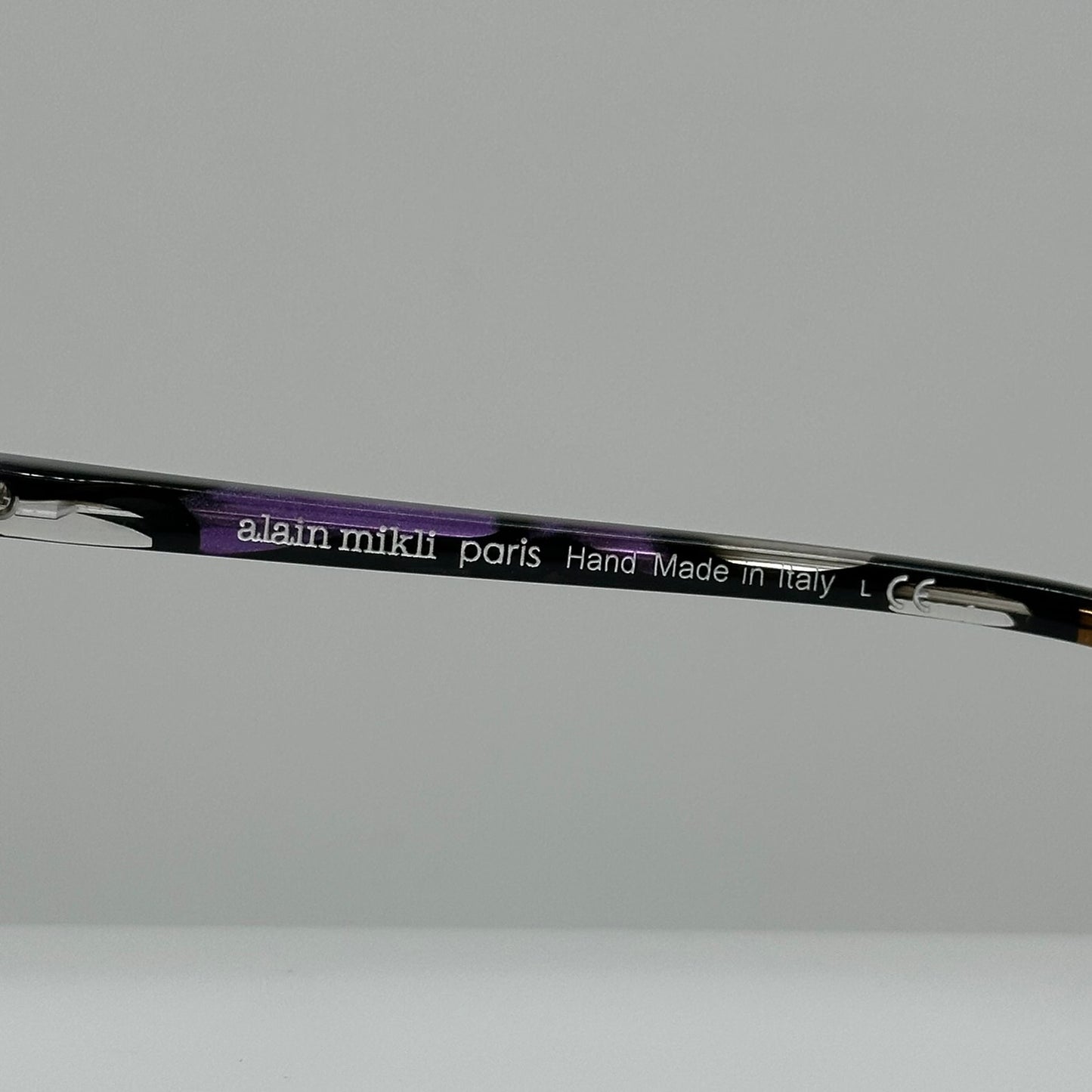 Alain Mikli A03082 012 Purple Stained Glass Womens Butterfly Frames 54-15-140