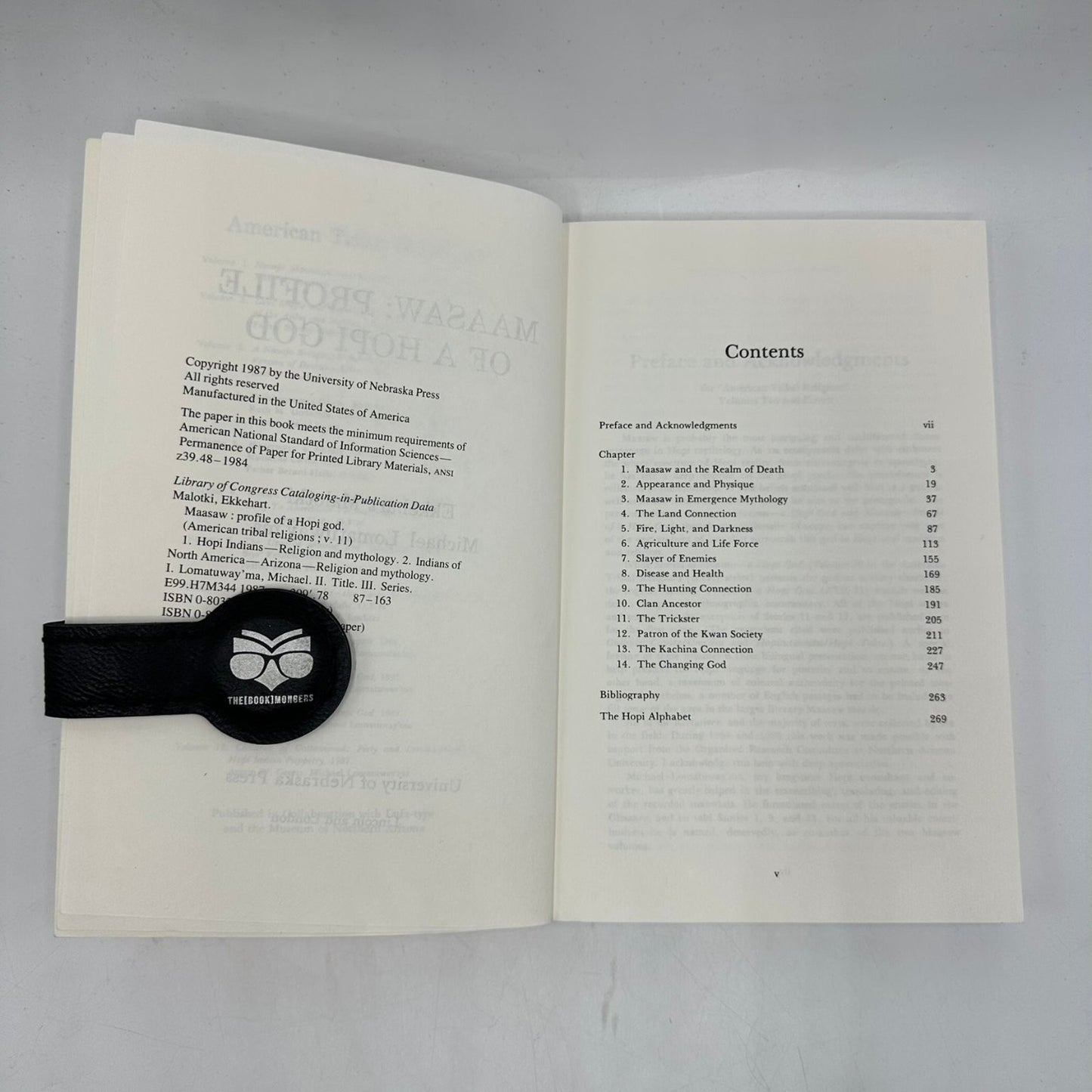 Maasaw Profile of a Hopi God Malotki Lomatuway'ma 1987 First Edition Paperback