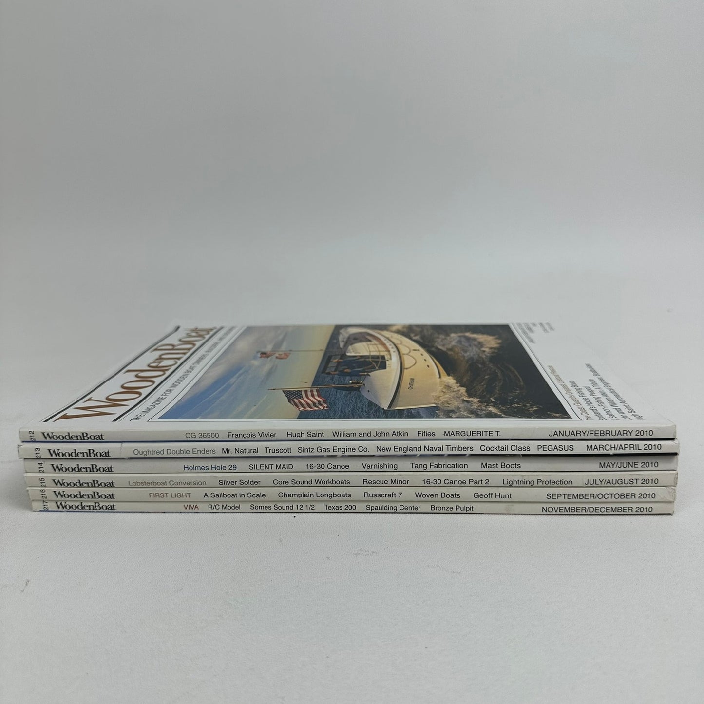 WoodenBoat Magazine 6 Issues 2010 Complete Year Nautical Boating Sailing Hobbies