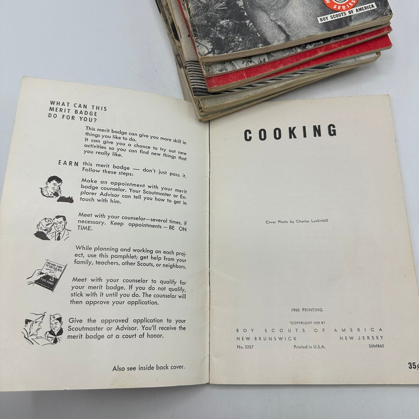 Merit Badge Series Boy Scouts of America Lot of 13 Citizenship Cooking Weather