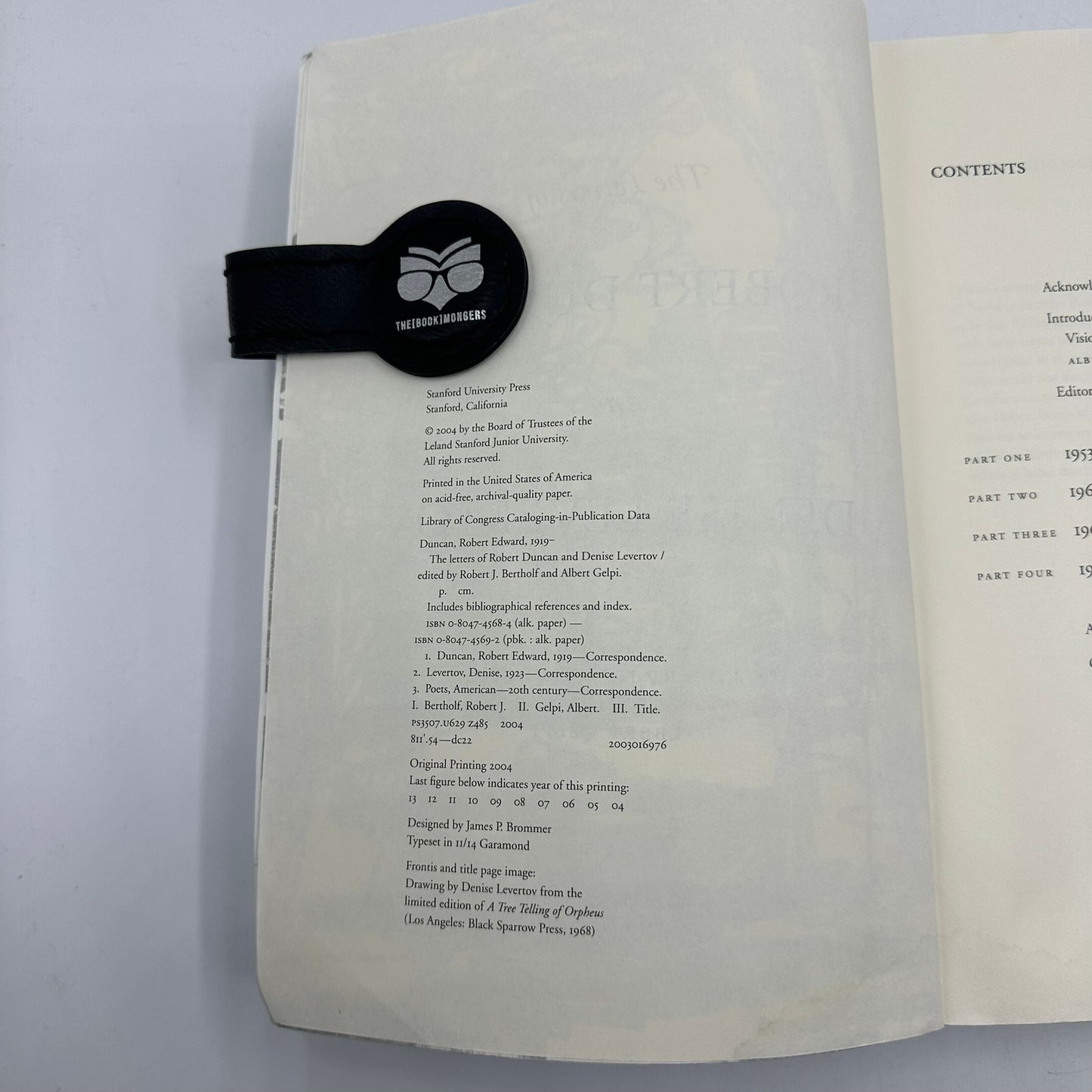 Letters of Robert Duncan and Denise Levertov Robert J. Bertholf and Albert Gelpi