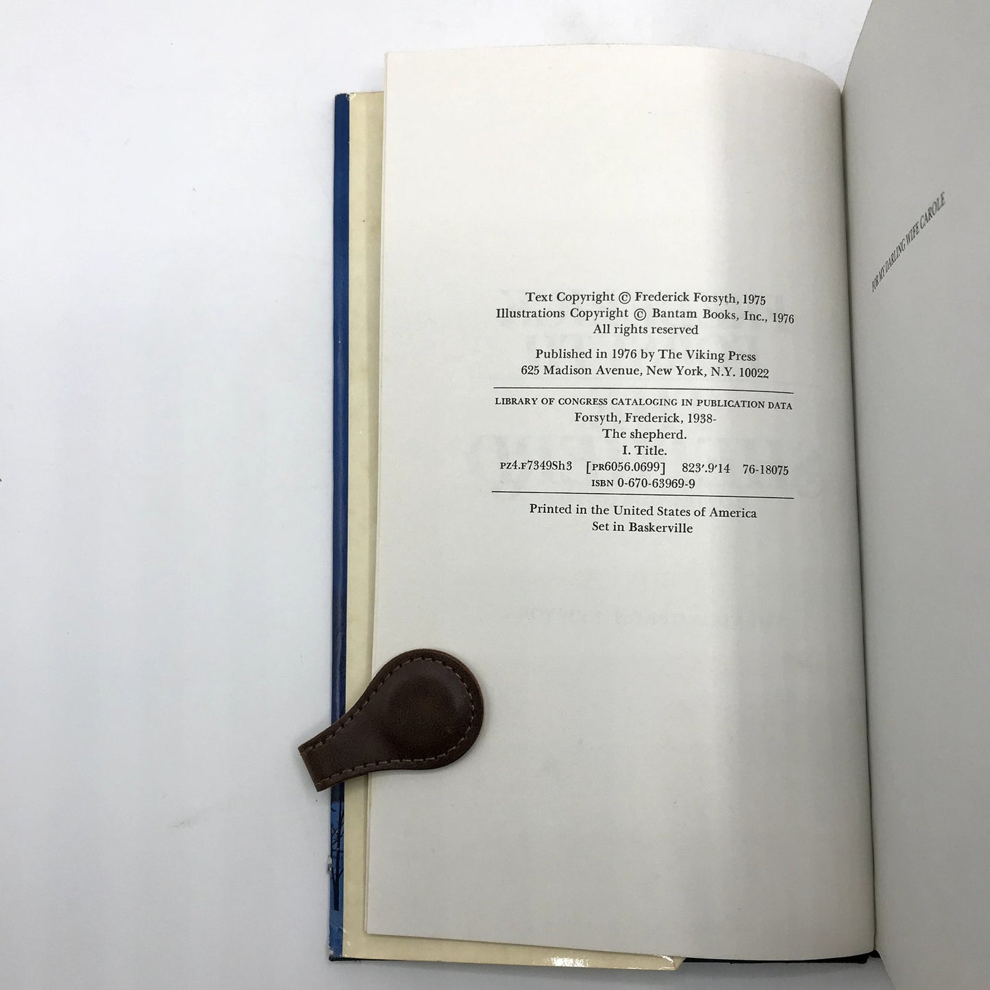 The Shepherd Hardcover Book by Frederick Forsyth Illustrated by Lou Feck 1976