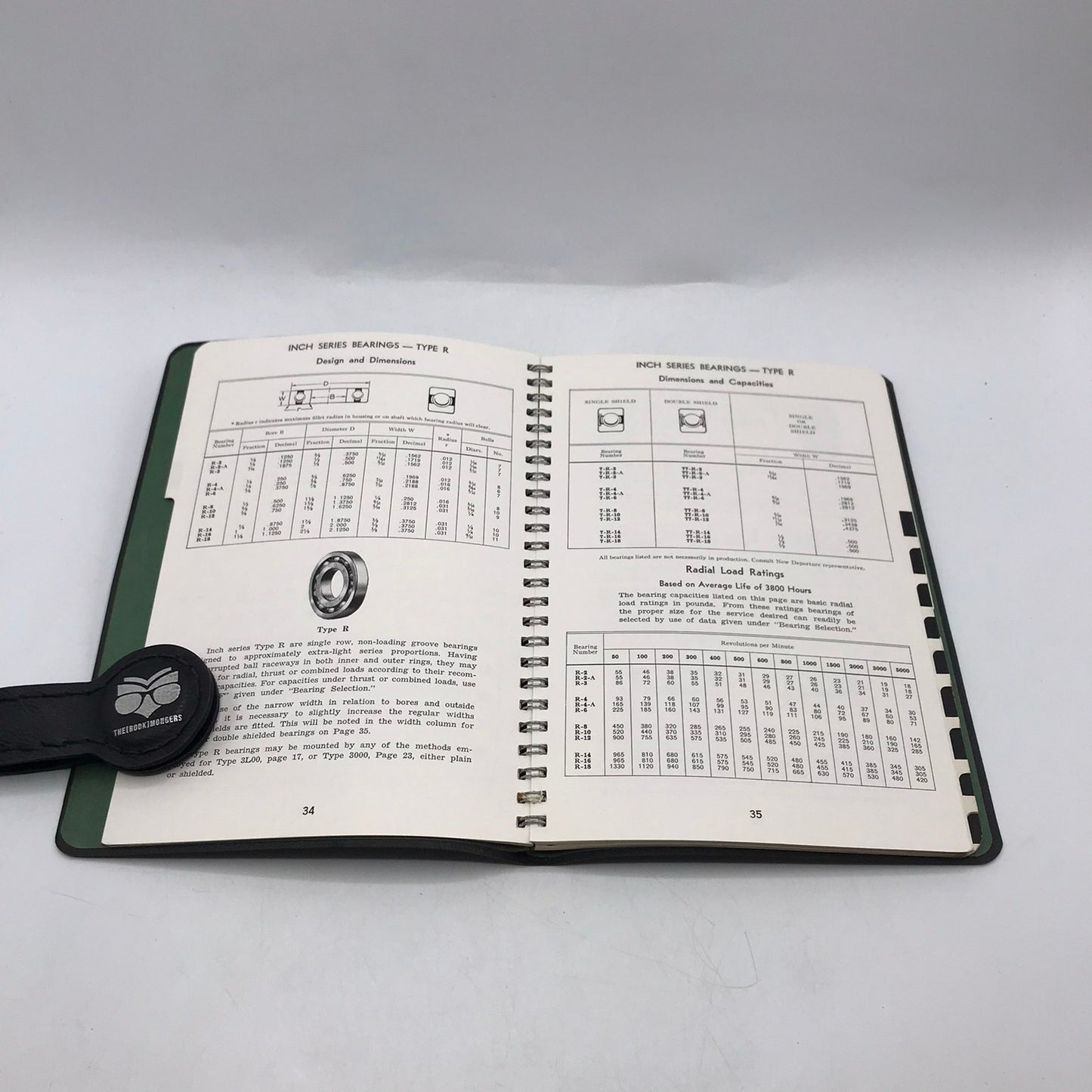 New Departure Hand Book Volume 1 19th Ed and 2 16th Ed Ball Bearing Mounting