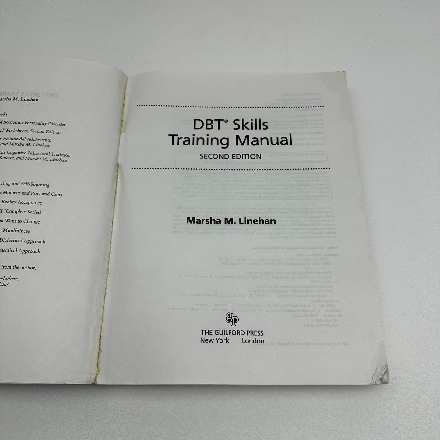 DBT Skills Training Manual Marsha Linehan Dialectal Behavior Therapy Psychiatry