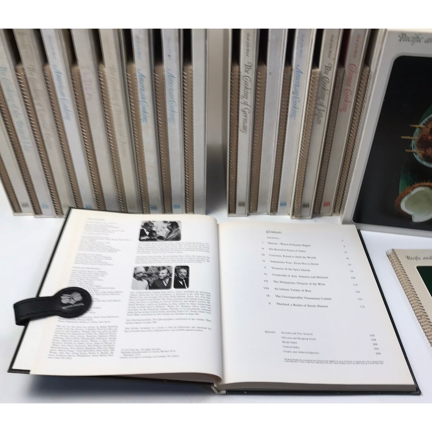Foods of The World Cookbooks Set of 26 Spiral Bound Recipe Books in Slipcase
