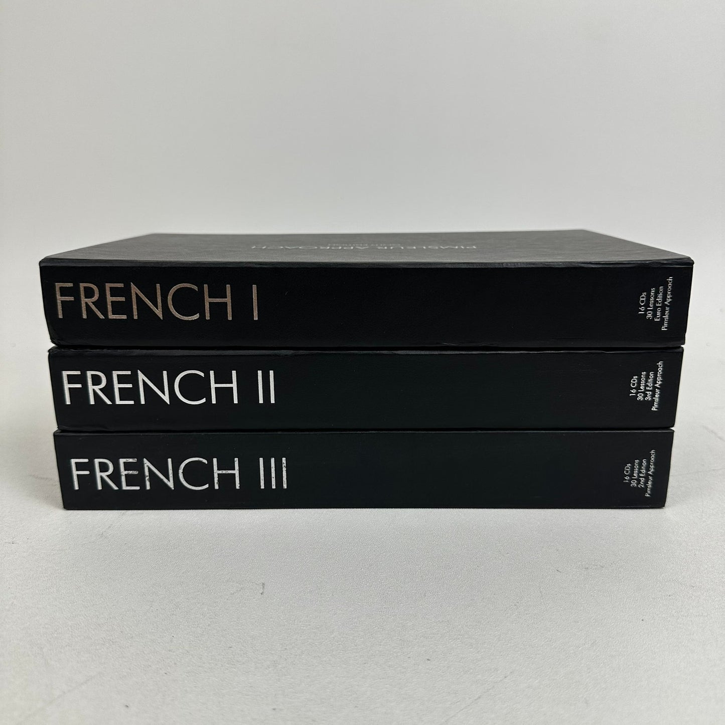 Pimsleur Approach Gold Edition French Language Levels 1-3 Set of 48 Audio CDs