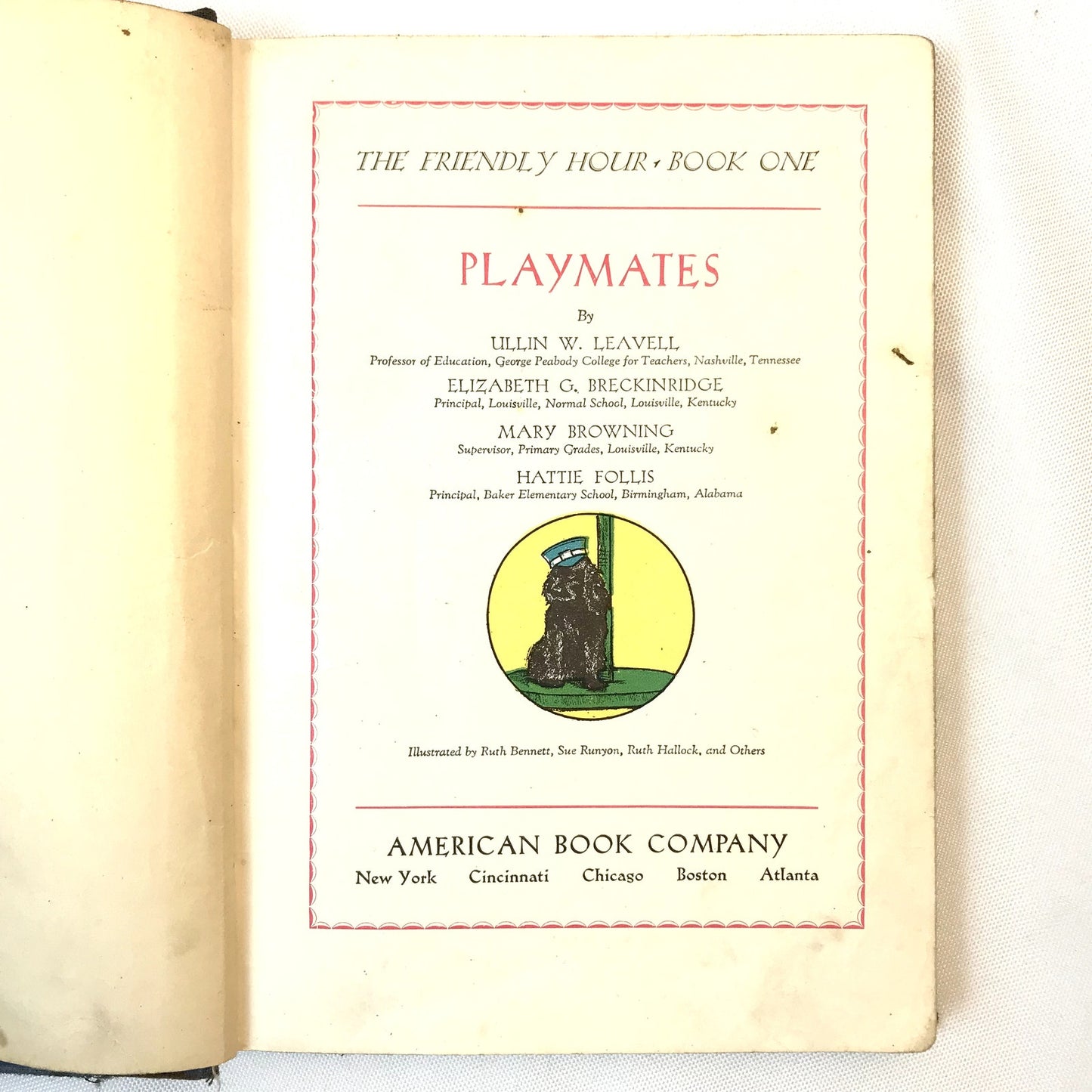 Playmates The Friendly Hour Book One Childrens Reading Primer Education 1936