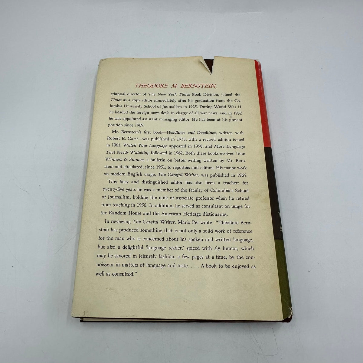 Miss Thistlebottom's Hobgoblins Theodore M Bernstein First Edition English Usage