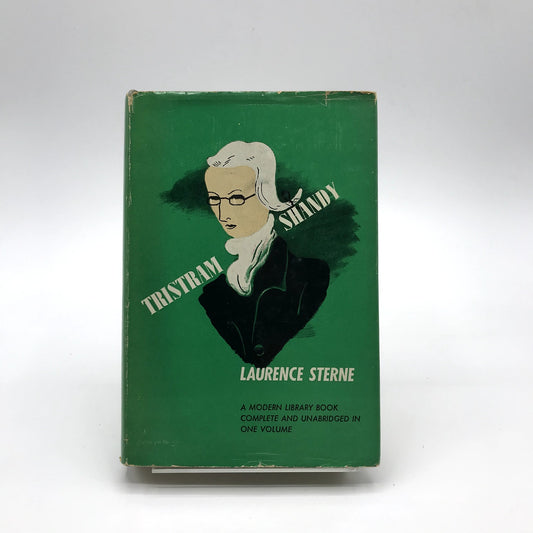 Tristram Shandy Gentleman Hardcover Book by Laurence Sterne 1950 Modern Library